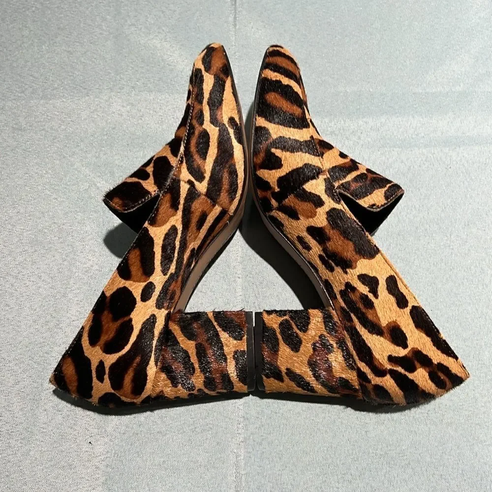 NEW Sole Society So-Marian Leopard Chunky Heels‎ 6.5 B38